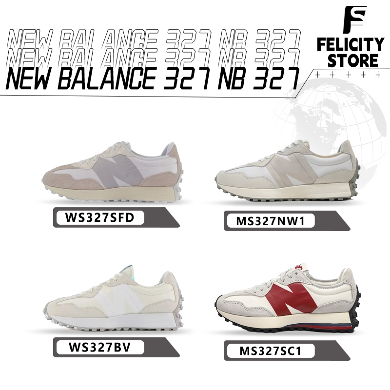 ✅【ของแท้ 💯 %】✅ New Balance 327 NB327 รองเท้ากีฬารุ่นฮิต  WS327SFD/MS327NW1/WS327BV/MS327SC1 กันลื่นแ