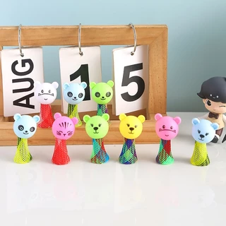 🔥ในไทย🔥 ตุ๊กตาเด้งดึ๋ง การ์ตูนเด้ง ตุ๊กตากระโดด mini animal bouncing Elf ของเล่นตุ๊กตาเอลฟ์ พลาสติก