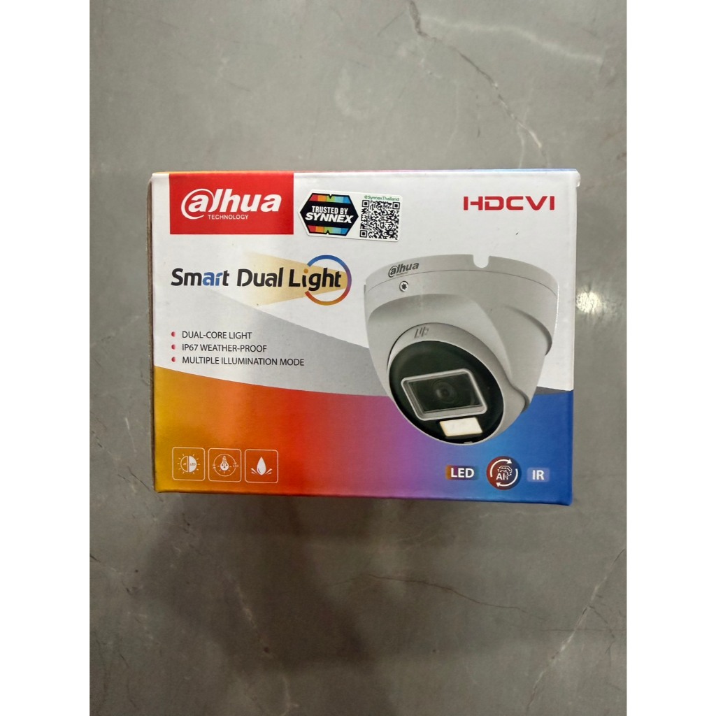 กล้องวงจรปิด Dahua DH-HAC-T2A21P-U-IL-A (กล้องโดม สองล้าน มีไมค์ + Smart Light 2.8mm))