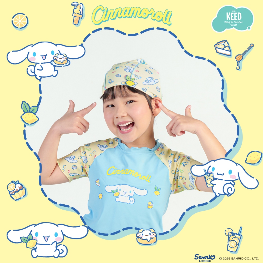 ✨NEW✨ KEED X Cinnamoroll Collection หมวกว่ายน้ำ กัน UV50+ *102CN*
