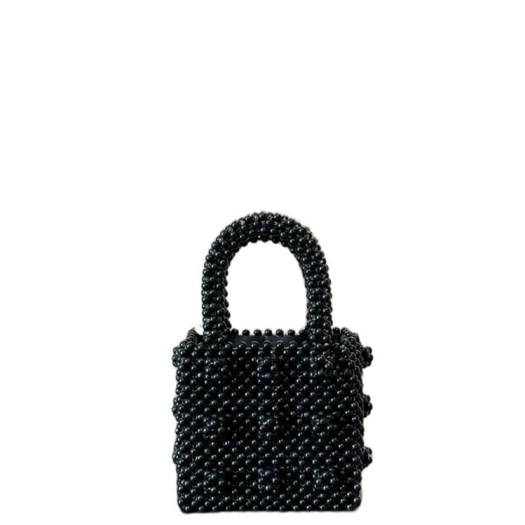 Bella bag in black pearl bead