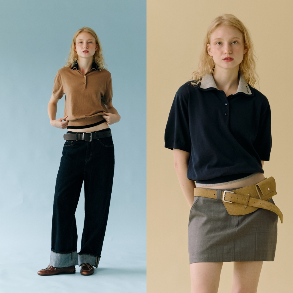 Becca  Double  Layer Polo Knit