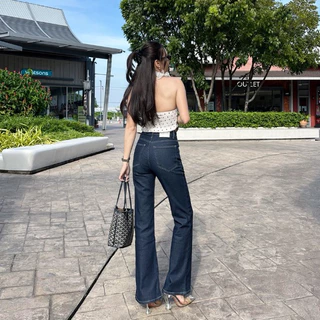 ยีนส์SARAN SR7019 กางเกงยีนส์ทรงขาม้า