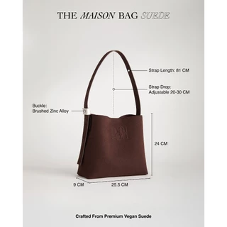 maison KEEPS | The Maison Bag | Suede | กระเป๋าทรง Bucket Bag (สามารถปรับได้ 2 ทรง)