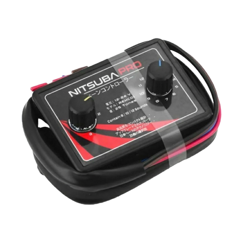 UNITBOMB  สวิตช์แตร ตัวควบคุมแตรไฟฟ้า กล่องแตร3ช่า ตั้งค่าเสียงได้ 8-25 แบบ 12V/24V สำหรับรถยนต์ และ รถบรรทุก