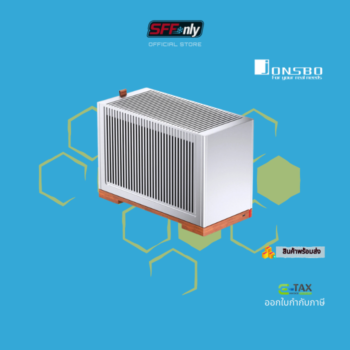 Jonsbo T9 Mini ITX CASE PCIE 5.0 Silver (สินค้าพร้อมส่ง)