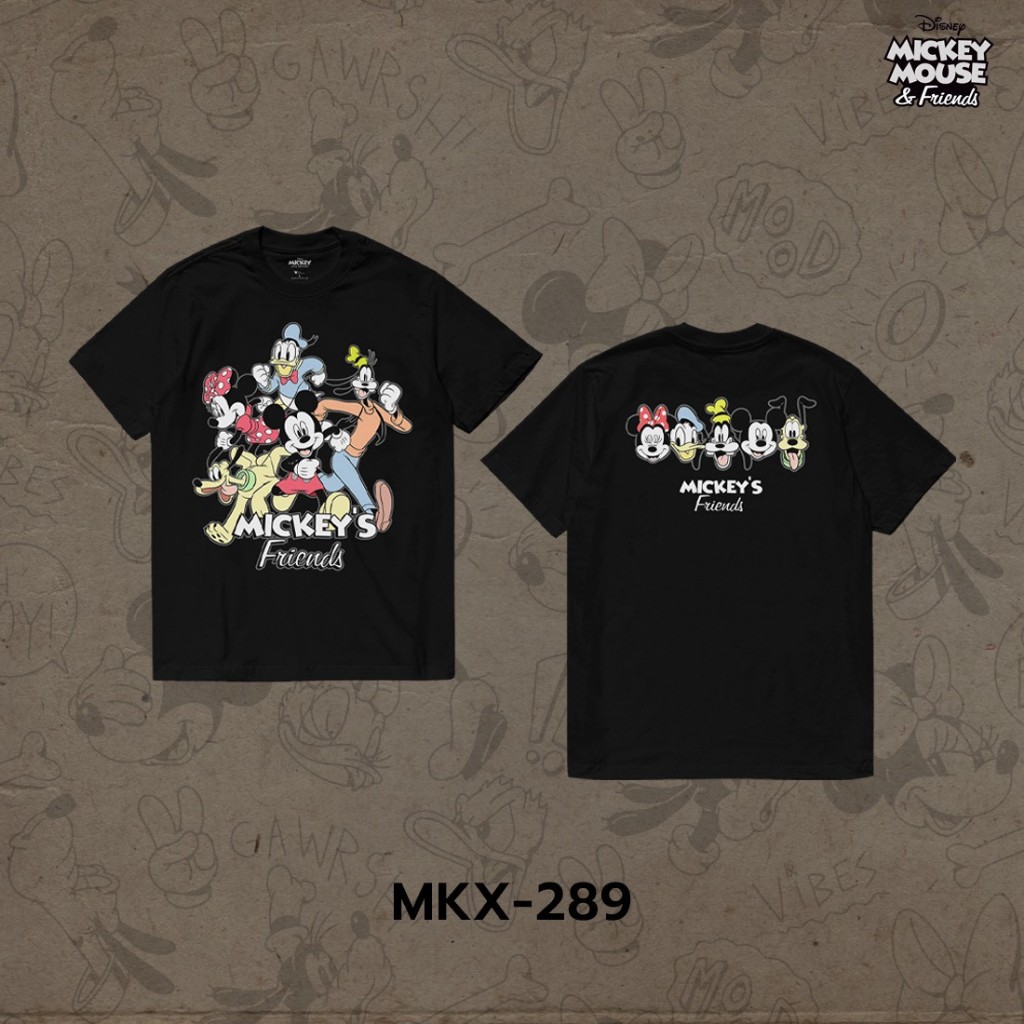 Power 7 Shop เสื้อยืดการ์ตูน มิกกี้เมาส์ ลิขสิทธ์แท้ DISNEY (MKX-289)