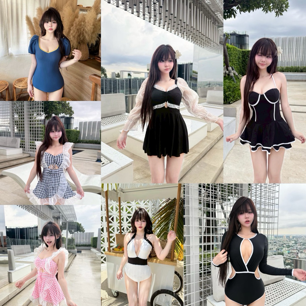 รวมงานชุดว่ายน้ำ งานเรียบร้อย น่ารักๆ มีหลายแบบ มาใหม่!!! พร้อมส่งในไทย
