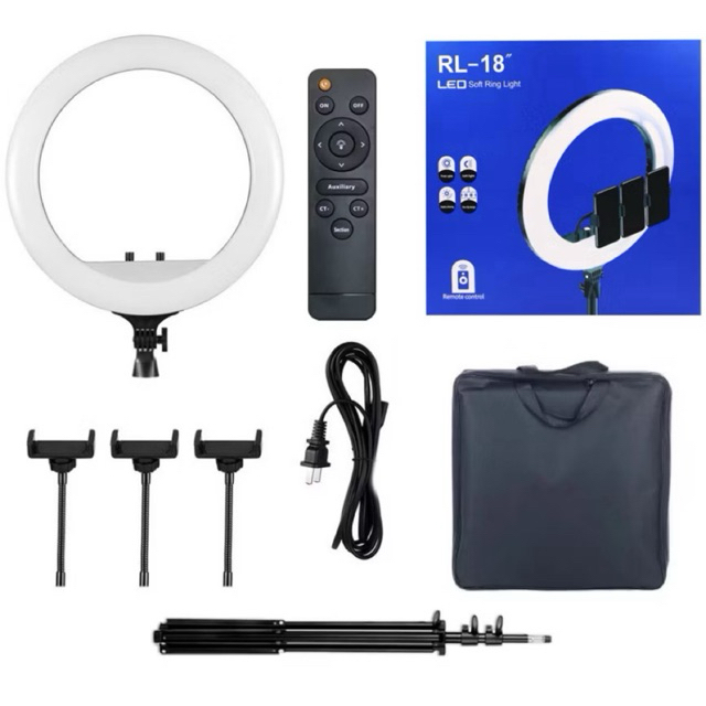ไฟไลฟ์สด ไฟวงแหวน รุ่น LED RING Digilife RL-18 ขนาด 18 นิ้ว ไฟแต่งหน้า ไฟLive สด ปรับสีได้ 3 โหมด