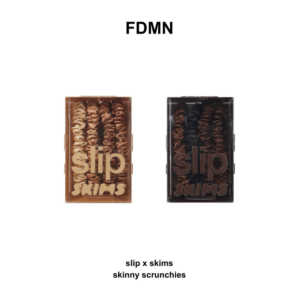 fdmn | (พร้อมส่ง/แบ่งขาย) slip x skims skinny scrunchies