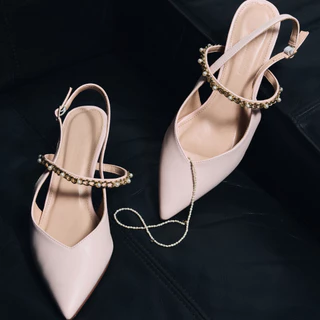 Plush Studios Rachel Slingback รองเท้าส้นสูงทรงแหลม 2" ใส่สบาย สวมได้ 2 แบบในคู่เดียว