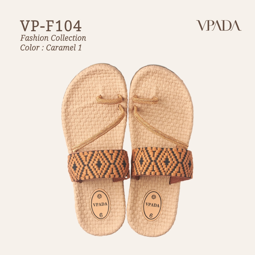 Vpada_sandals_VP-F104 Fashion Collection รองเท้าแตะชายหาดแบน รองเท้าแตะแฟชั่น