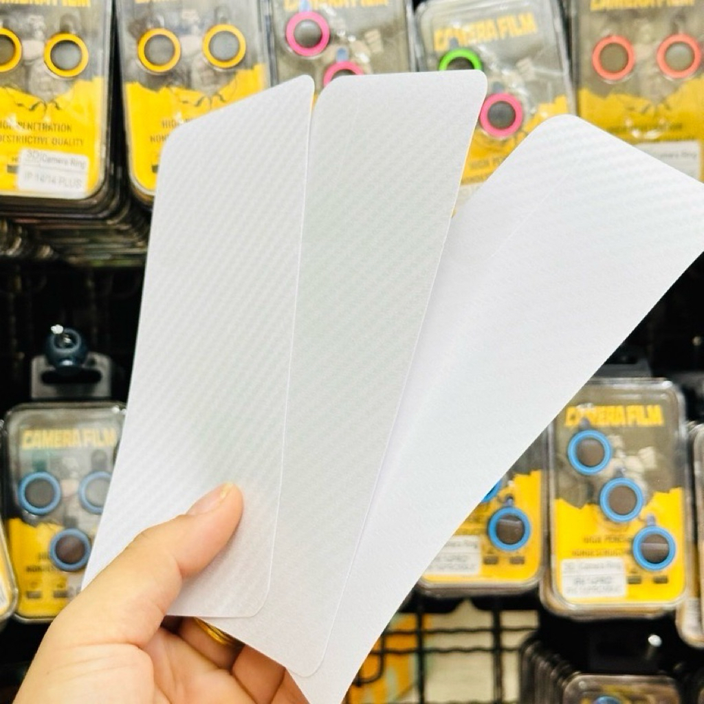 ฟิลม์หลังใส(ลายแคฟล่า)ใช้สำหรับiPhone i17 i17Pro i17Air i17Promax