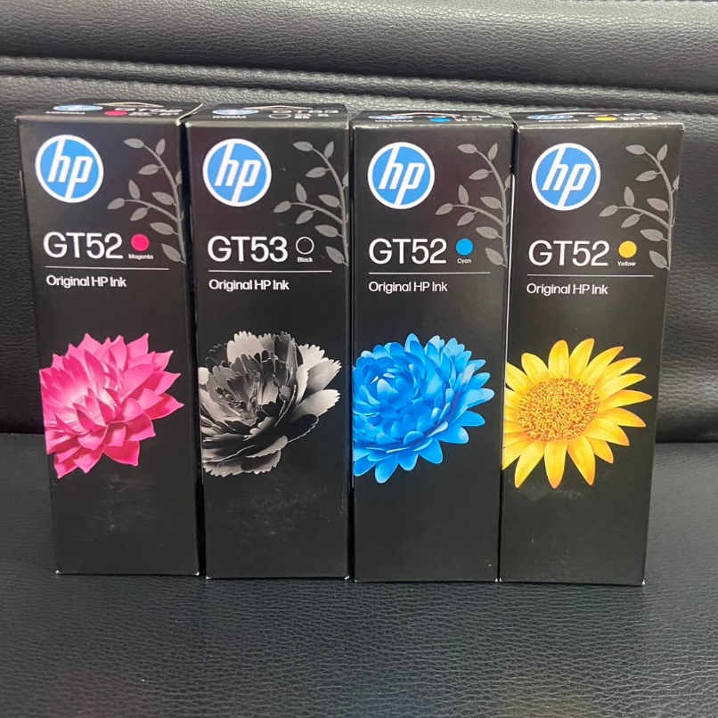 หมึกเติม แท้ HP GT53 GT52 52 53 BK C M Y หมึกแท้ขาย sales ปี23-25 และปีใหม่