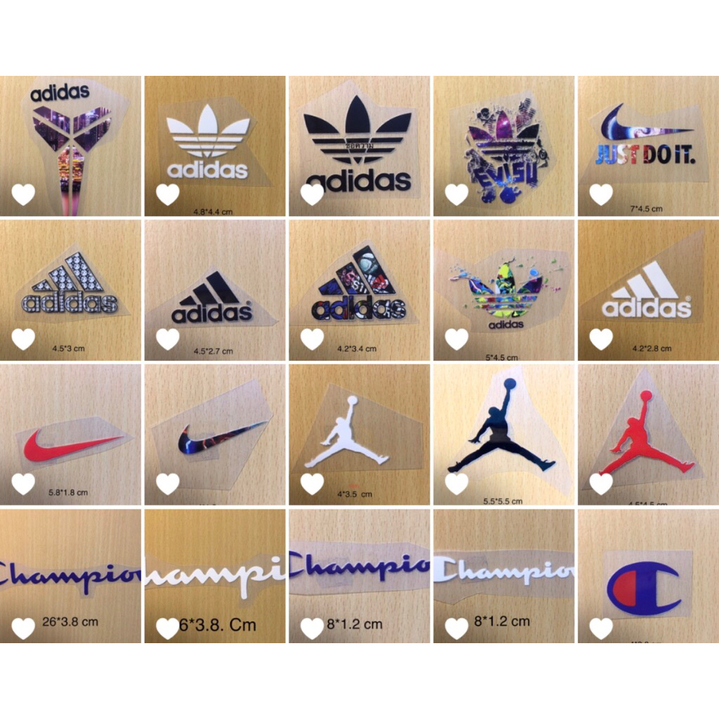A6*สติกเกอร์โลโก้รีดติดเสื้อติดหมวก ตัวรีดติดเสื้อ ติดกระเป๋าติดผ้าได้หลายชนิด