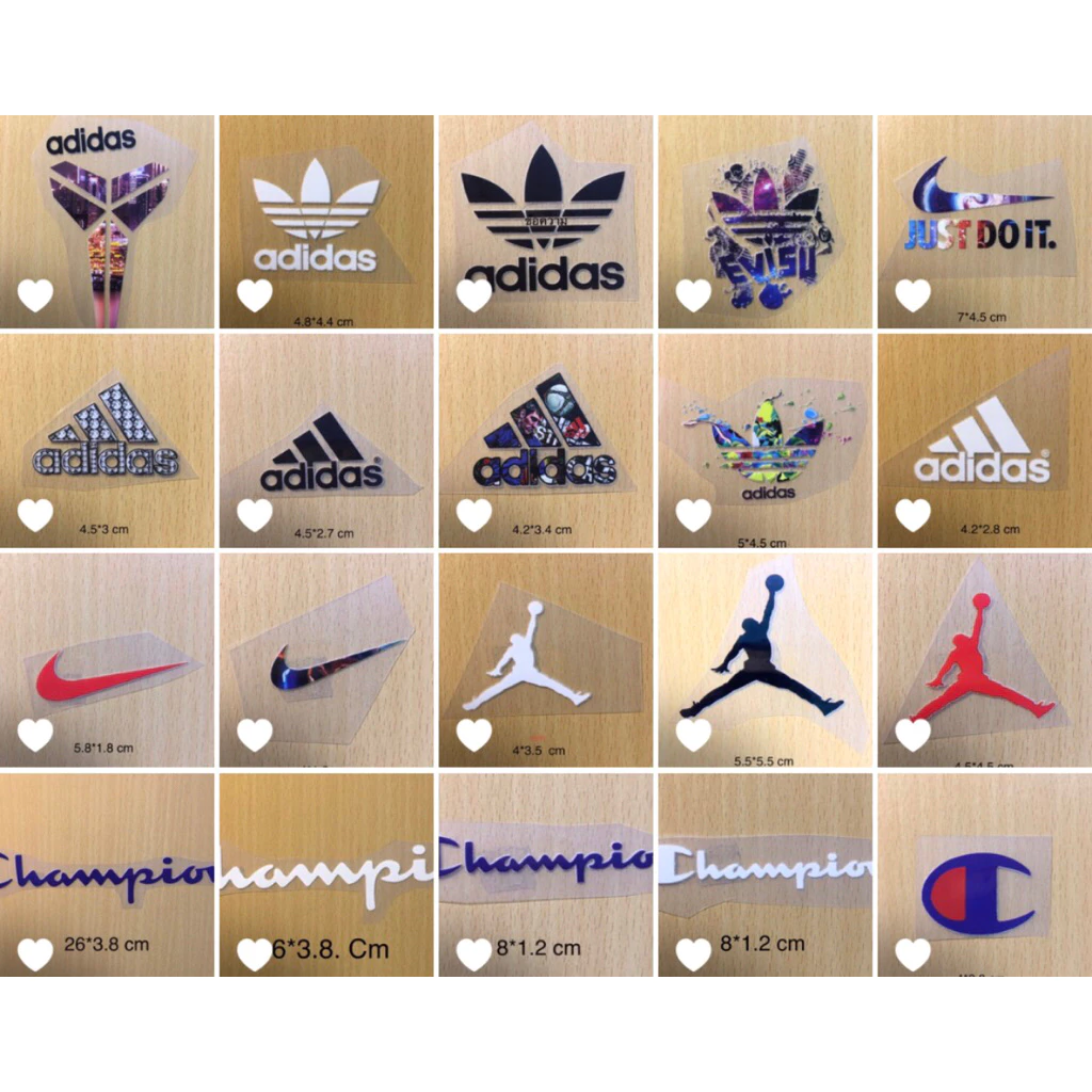 A6*สติกเกอร์โลโก้รีดติดเสื้อติดหมวก ตัวรีดติดเสื้อ ติดกระเป๋าติดผ้าได้หลายชนิด