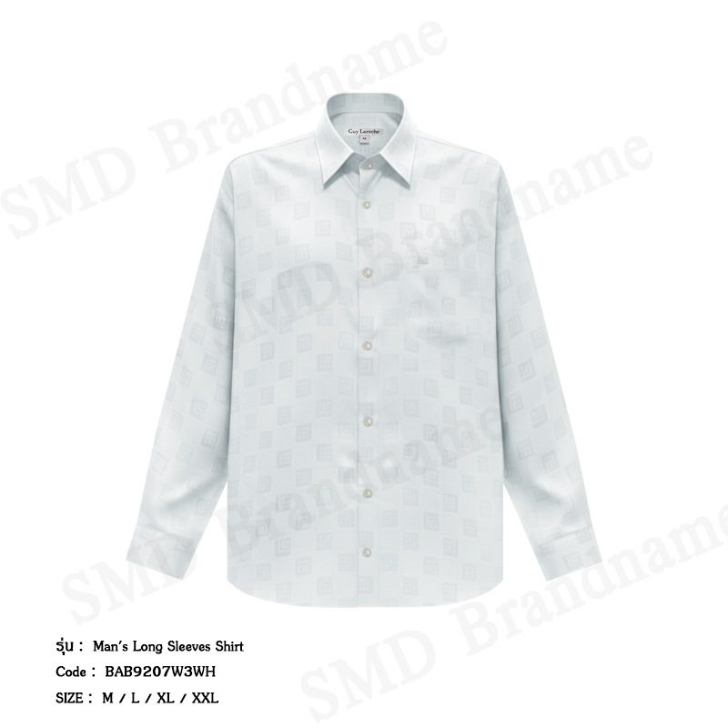 Guy Laroche เสื้อเชิ้ตแขนยาวผู้ชาย รุ่น Man's Long Sleeves Shirt Code: BAB9207W3WH