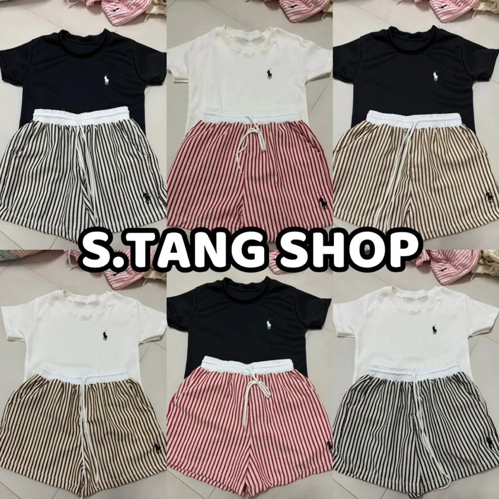 ชุดเซ็ท 2 ชิ้น เสื้อยืดคอกลม + กางเกงขาสั้น (S36)