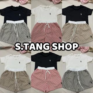 ชุดเซ็ท 2 ชิ้น เสื้อยืดคอกลม + กางเกงขาสั้น (S36)