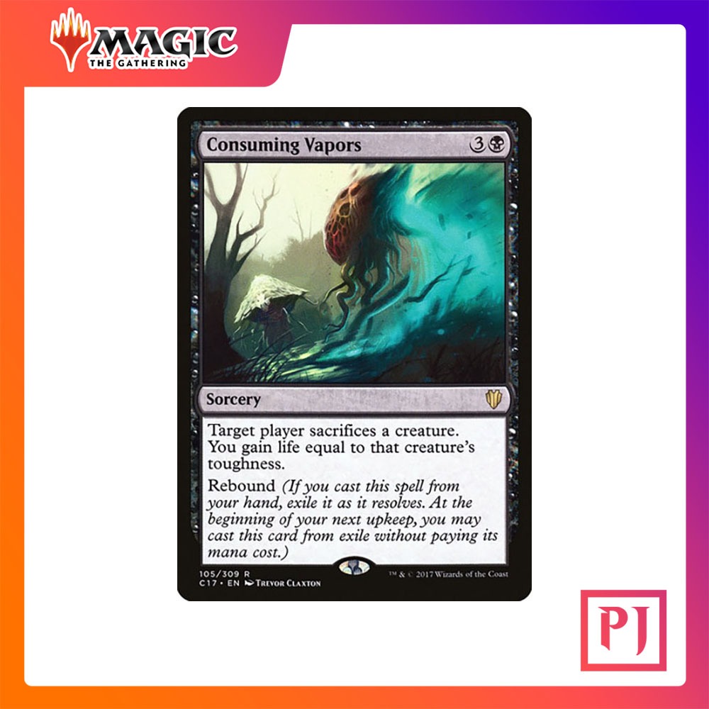 [MTG] Consuming Vapors [C17] [BLACK] [RARE] [NORMAL] [ENG] (การ์ดเมจิค / Magic the Gathering)