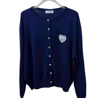 2277 พร้อมส่ง เสื้อคาร์ดิแกนหัวใจสาวอวบ กระดุมมุก อก 38-52 #lanastoreplussize
