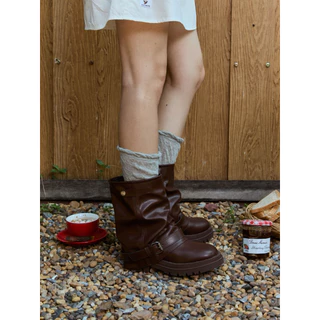 Minx รุ่น Hailey รองเท้าบูท ทรงสูง ประดับเข็มขัด minxshoes