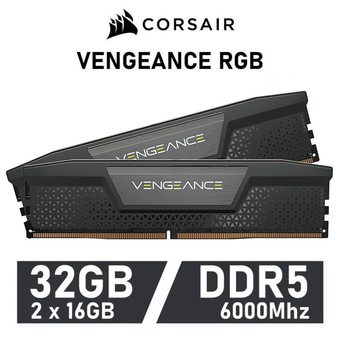 32GB (2x16GB) DDR5 6000 RAM CORSAIR VENGEANCE DDR5 (CMK32GX5M2E6000C36)