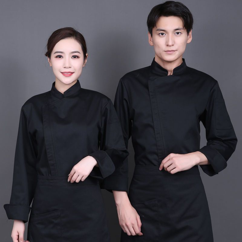 เสื้อยูนิฟอร์มเชฟ🔥Hot saleเสื้อกุ๊ก เสื้อเชฟ ​ใส่ได้ทั้งชายและหญิง ระบายอากาศดี ซิปใหม่ แขนยาว สวมใส่สบาย M-4XL