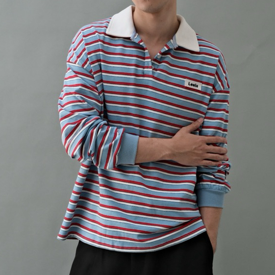 LEELA-BB POLO SHIRT-เสื้อโปโลลายขวาง