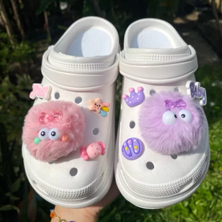 💦พร้อมส่ง💦ชุดตัวติดรองเท้า ชุดตกแต่งรองเท้า ลายการ์ตูนน่ารักๆ ตัวติด 3 มิติ (1 set ได้ครบตามรูป)