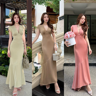 Dressfriends.bybf | Belle dress เดรสยาว ลุคลูกคุณหนู เรียบร้…