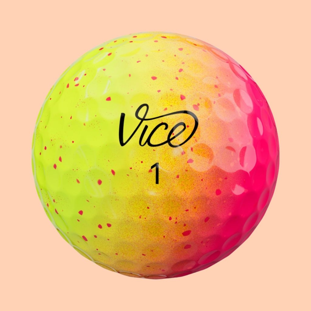 [1Ball] [Nobox] ลูกกอล์ฟ Vice Pro Neon Sunset กอล์ฟ ลูกกอล์ฟ ลูกพัต Taylormade Callaway Vice Golf Ba