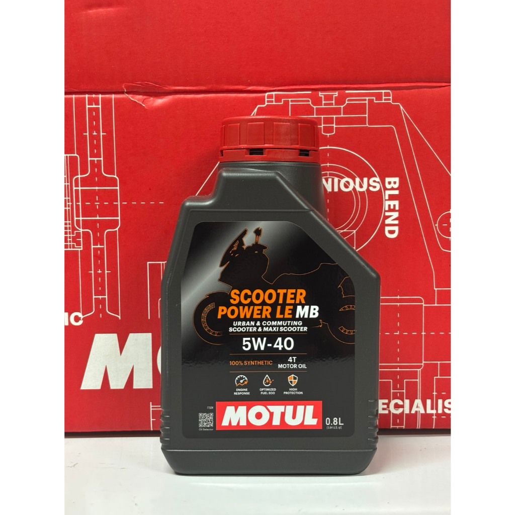 Motul Scooter Power LE 4T 5W-40 ขนาด 0.8 ลิตร (MOTUL-Scoot-Pow0.8)