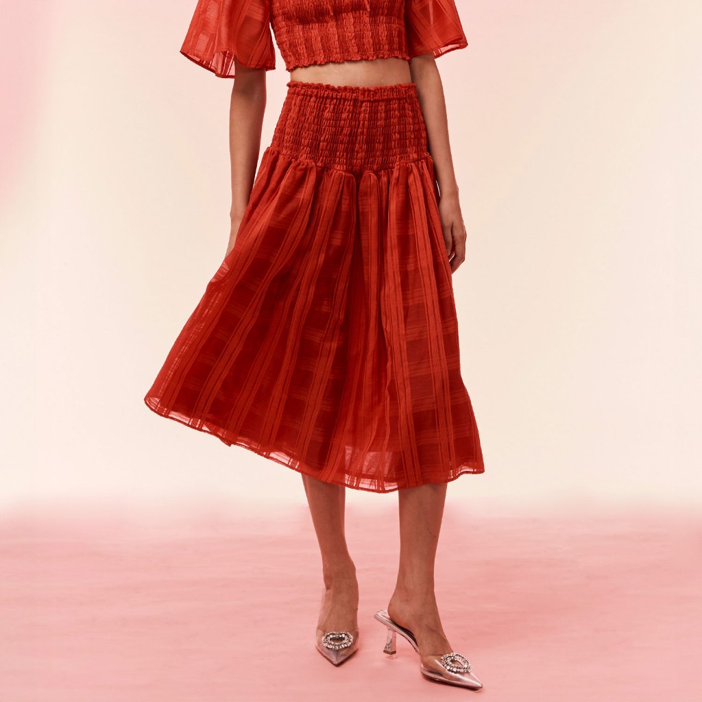 (PAPERS) Chole Midi Skirt