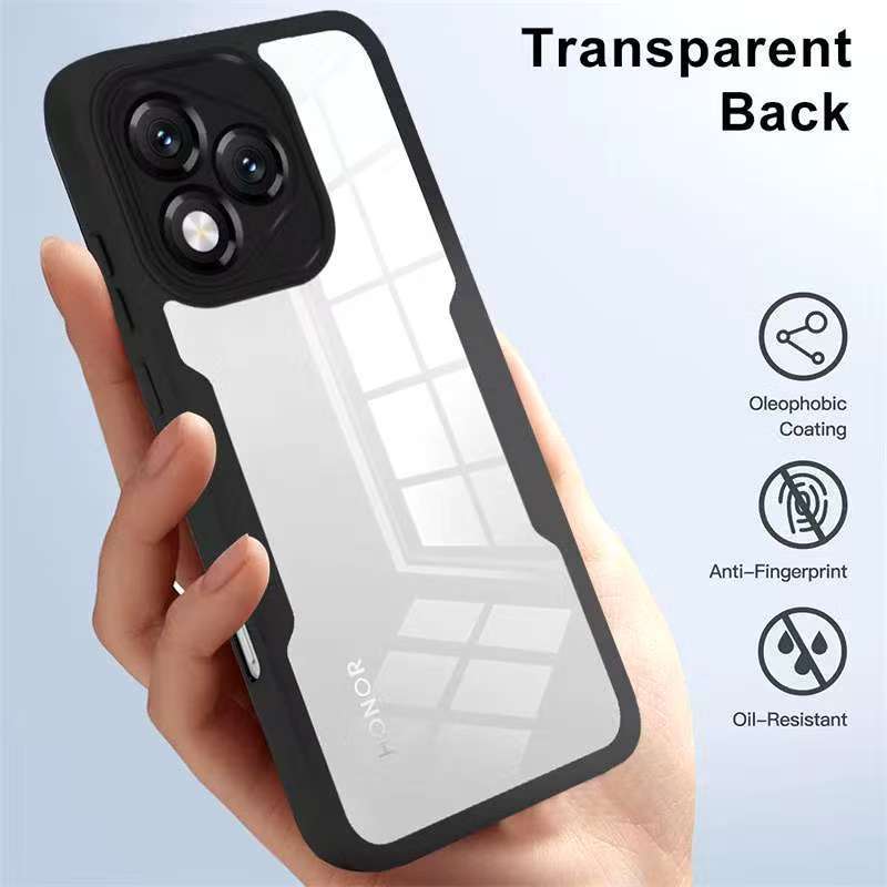 HONOR X5c/HONOR X5c Plusตรงรุ่น(ส่งในไทย)เคสกันกระแทกขอบสีหลังใสHonor X5c Plus/Honor X5c