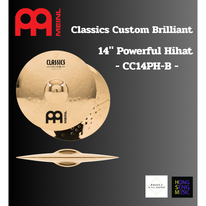 ฉาบ Meinl Classics Custom Brilliant 14" Powerful Hihat - CC14PH-B