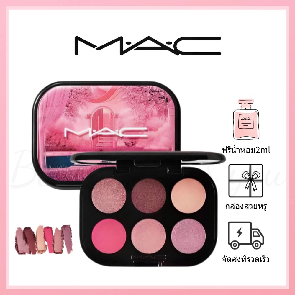 🎀ของแท้100%🎀 MAC Six Color Eyeshadow #Rose Lens #Encrypted Kryptonite # Bronze Influence