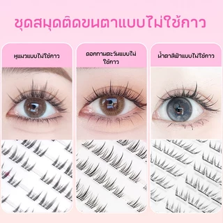 FEPO แผ่นขนตา 32 แถว ติดเองง่าย ไม่ต้องใช้กาว ใช้ได้ทุกวัน สวยธรรมชาติทั้งตาชั้นเดียวและสองชั้น