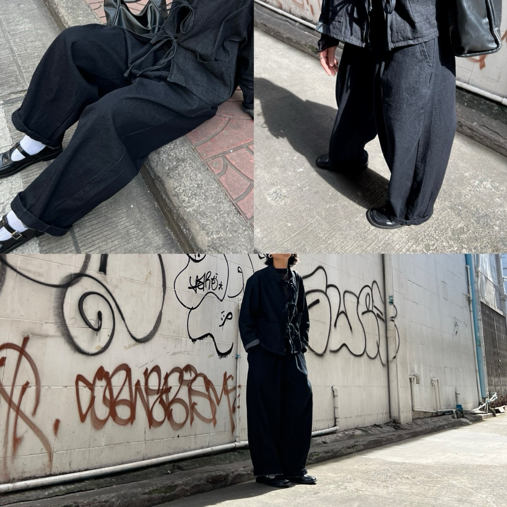 Baggy jeans กางเกงยีนส์เดนิม ทรงbaggy