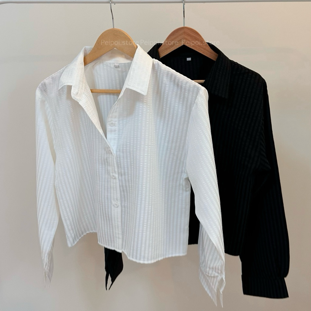 Gibbi shirt (peipoi.store) เสื้อเชิ้ตแขนยาว พร้อมส่ง