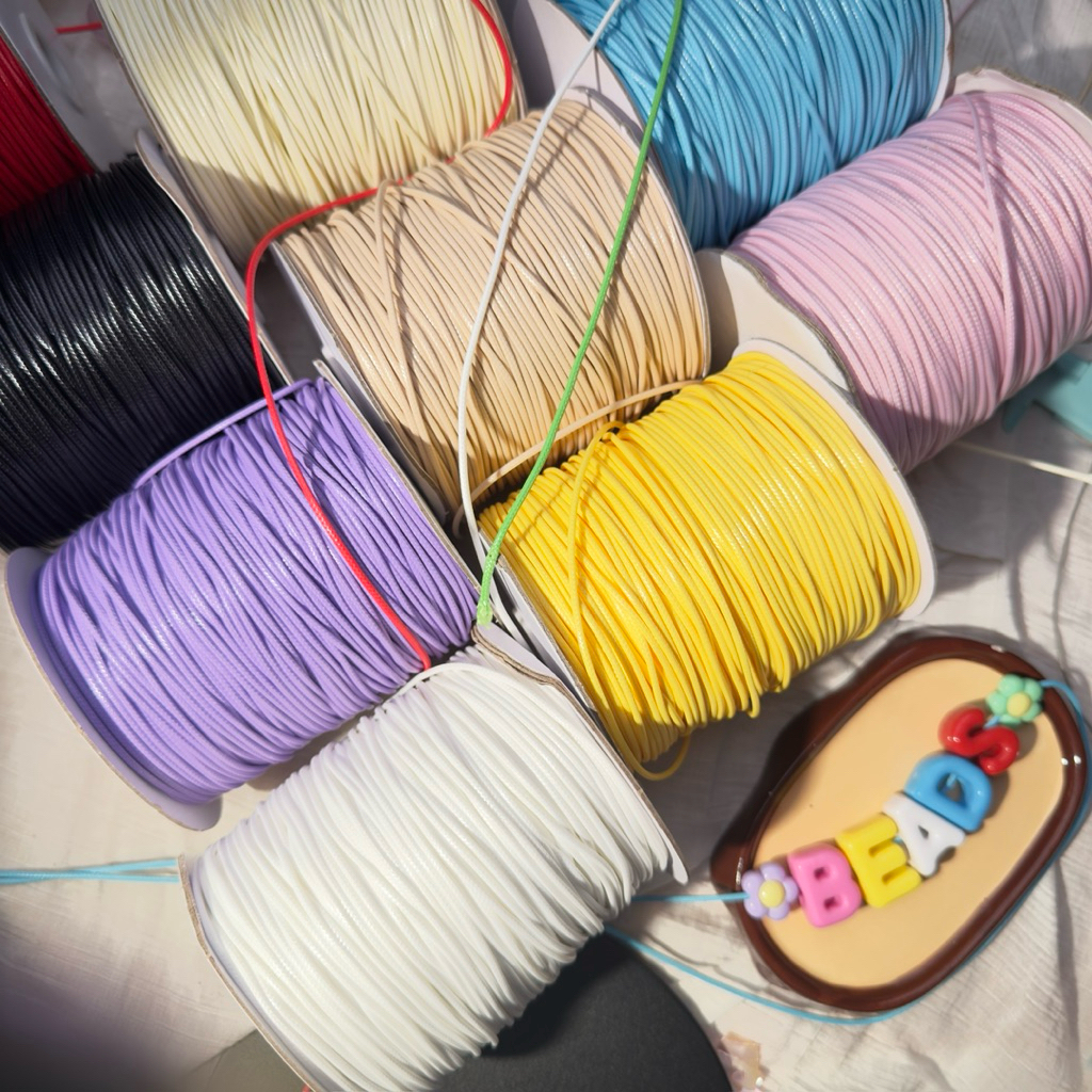 เชือกเกาหลี 1.5 มม. ราคา/เมตร – Korean Wax Cord สำหรับงานเครื่องประดับ DIY