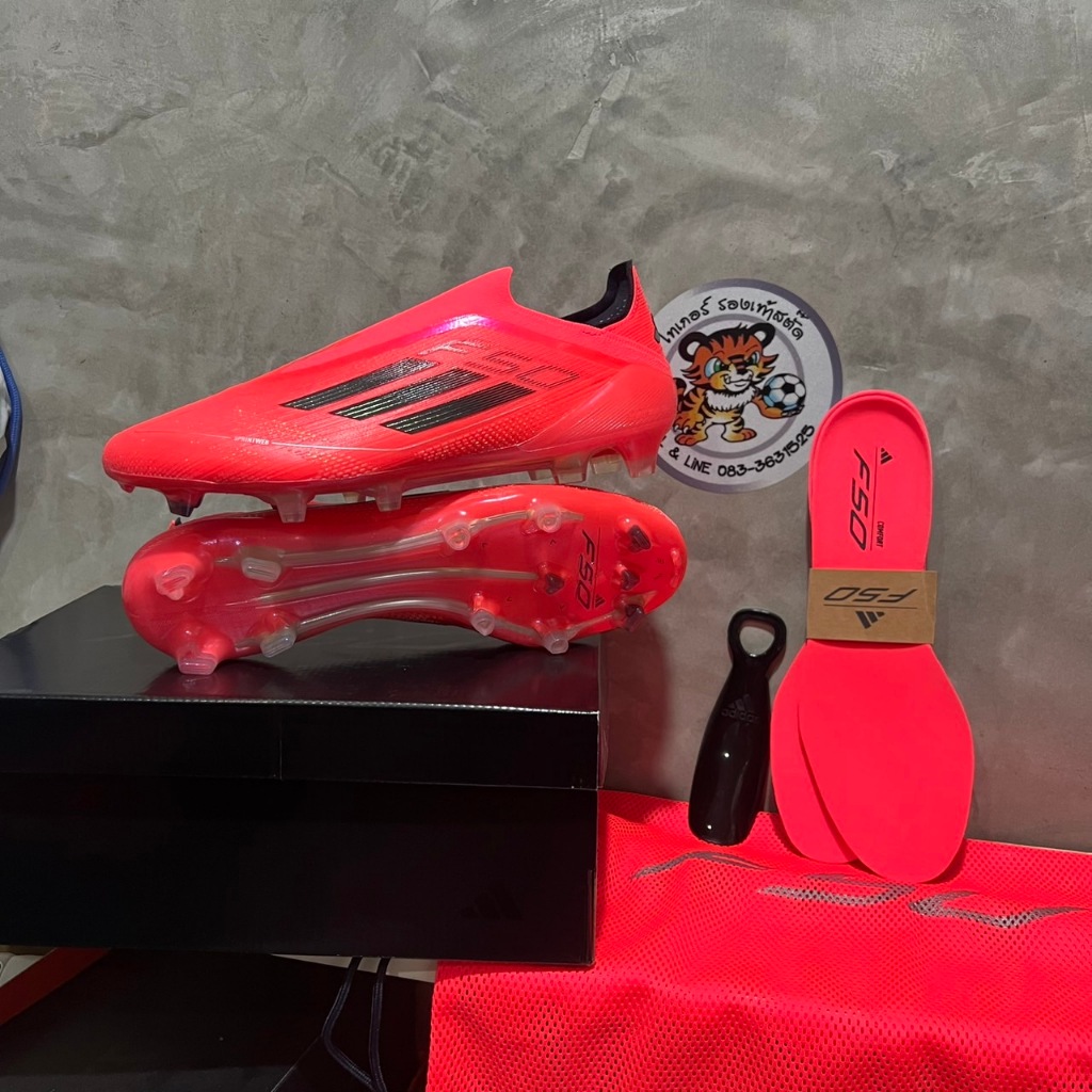 Adidas F50 Elite FG Laceless  Adidas Vivid Horizon Pack รองเท้า Adidas ของแท้ตัวท็อปมือ1