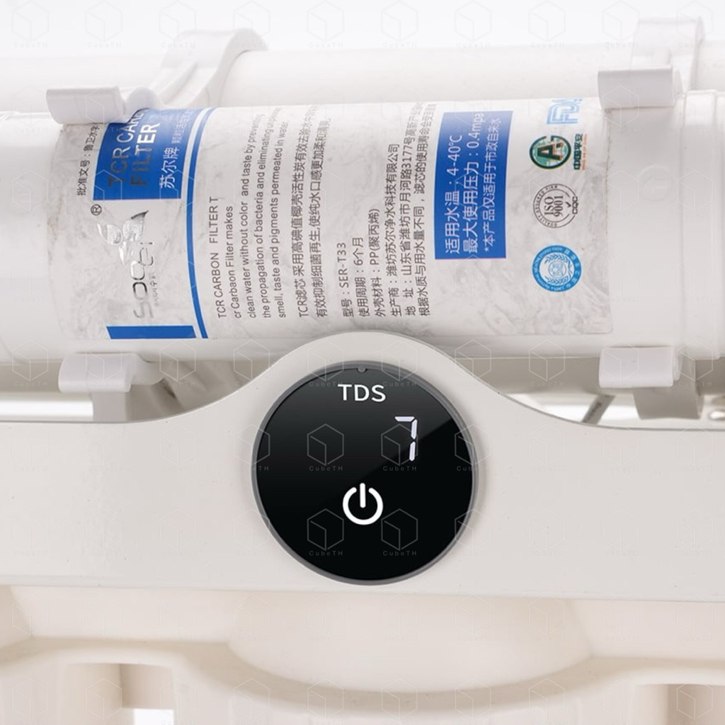 MIUS เครื่องวัด TDS แบบ inline ต่อกับเครื่องกรองน้ำ RO เพื่อตรวจสอบคุณภาพน้ำ สำหรับเลี้ยงกุ้งแคระ หรือตู้ทะเล ราคา ถูกที่สุด ดีลบีเคเค แกลเลอรีภาพที่ 4