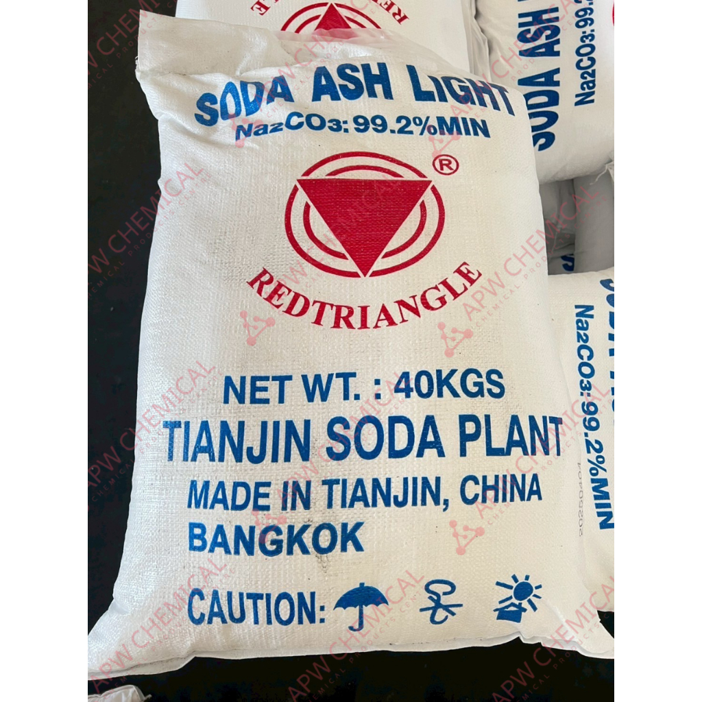 โซดาแอช ไลท์ Soda Ash Light 99.2% : 40kg. [1ชิ้น/คำสั่งซื้อ]