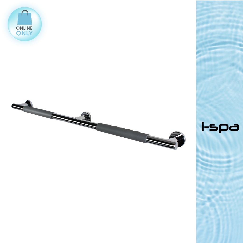 I-SPA Grab bar ราวจับสแตนเลส มือจับกันลื่น ขนาด 8.5x85.5x5 cm. สแตนเลส