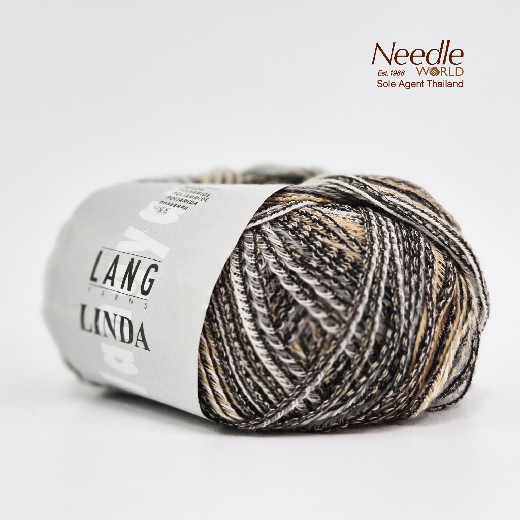 ไหมพรม Linda LANGYARNS from Switzerland 🇨🇭 ไหมคอตตอน ไหมพรมเนื้อฝ้าย Cotton Blend Woven