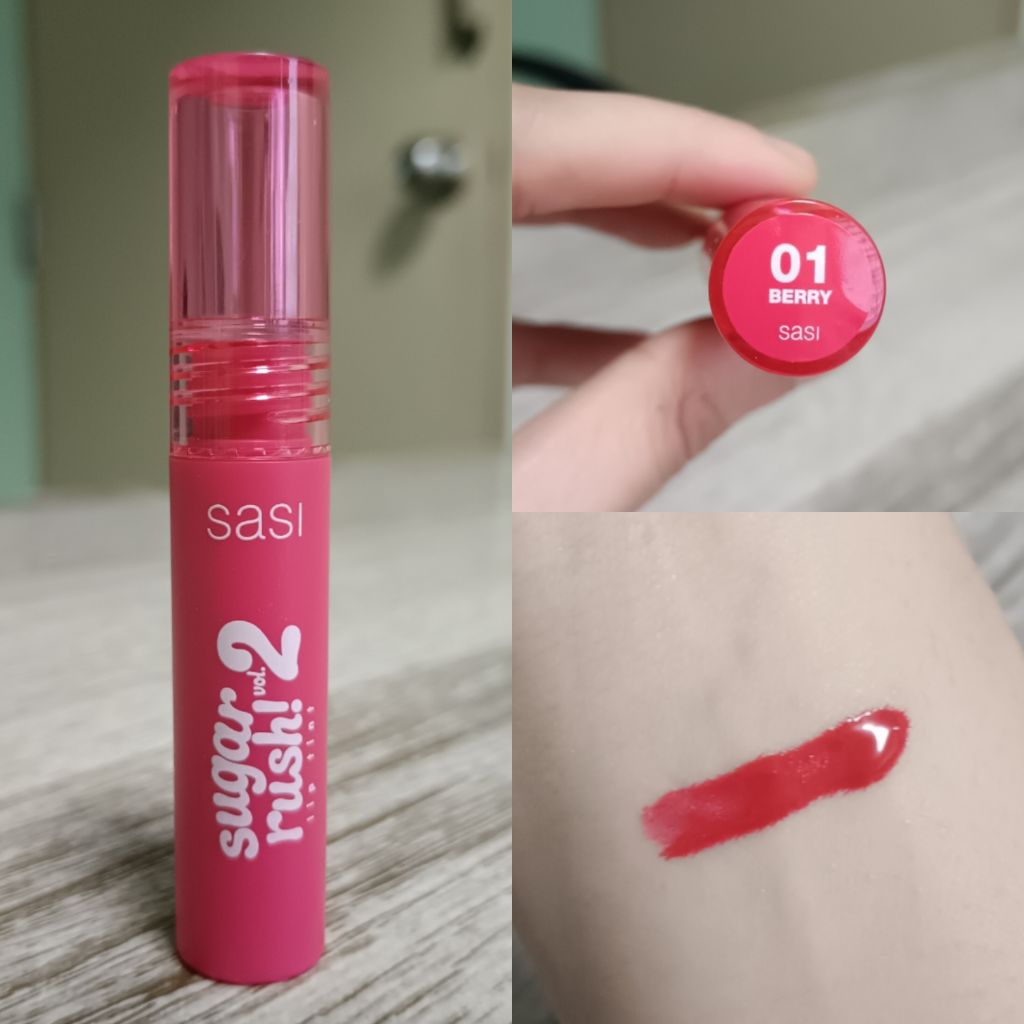 เหลือเยอะมาก✨ sasi Sugar Rush Lip Tint Vol.2 (2g.) สี 01 BERRY 💖