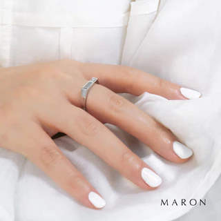 MARON แหวนพลอยนพเก้า เสริมบารมี ก้าวหน้า เลื่อนตำแหน่ง ดีไซน์ร่วมสมัย ใส่ได้ทุกเพศ ทุกวัย Nine Lucky Stars Signet Ring