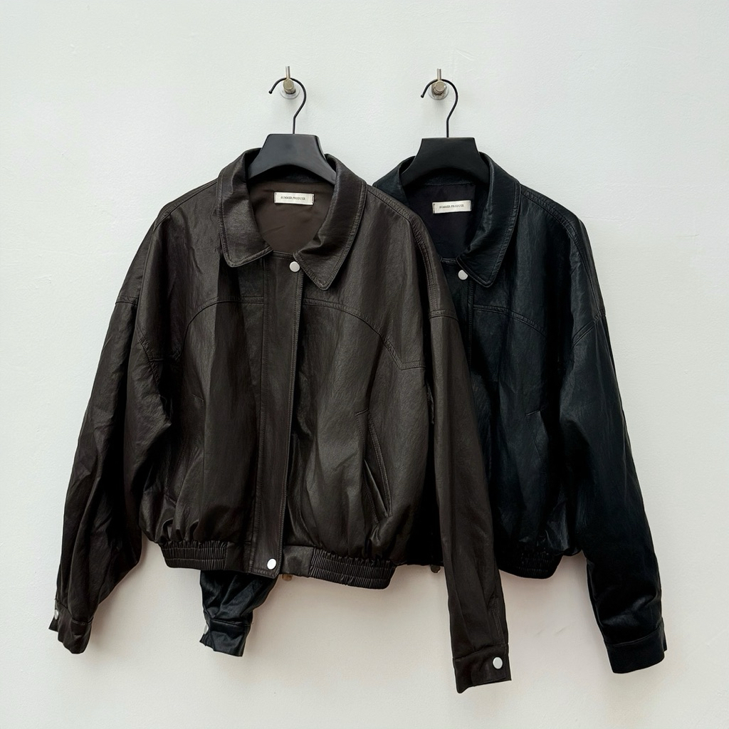 softhrs. — BONNI Leather Bomber Jacket