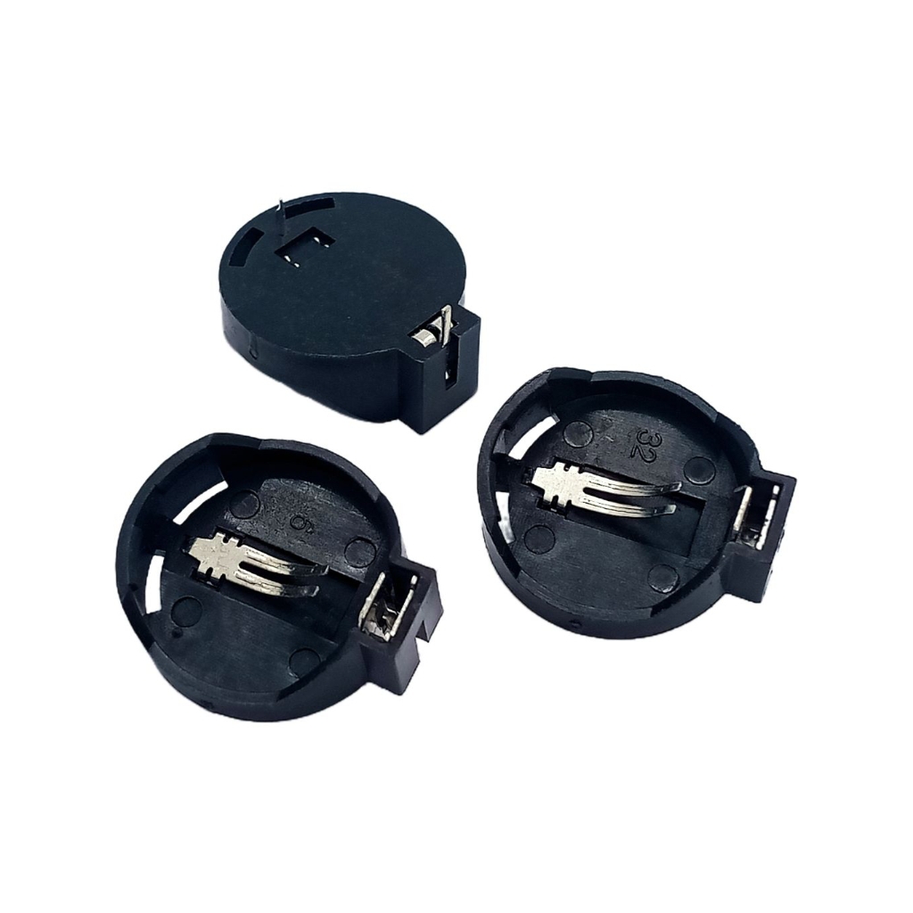 (แพ็ค2ตัว) รางถ่าน 3V. สำหรับใส่ถ่านกระดุม CR2032, CR2025, รางถ่าน 3V.ตัวนอน พร้อมส่ง